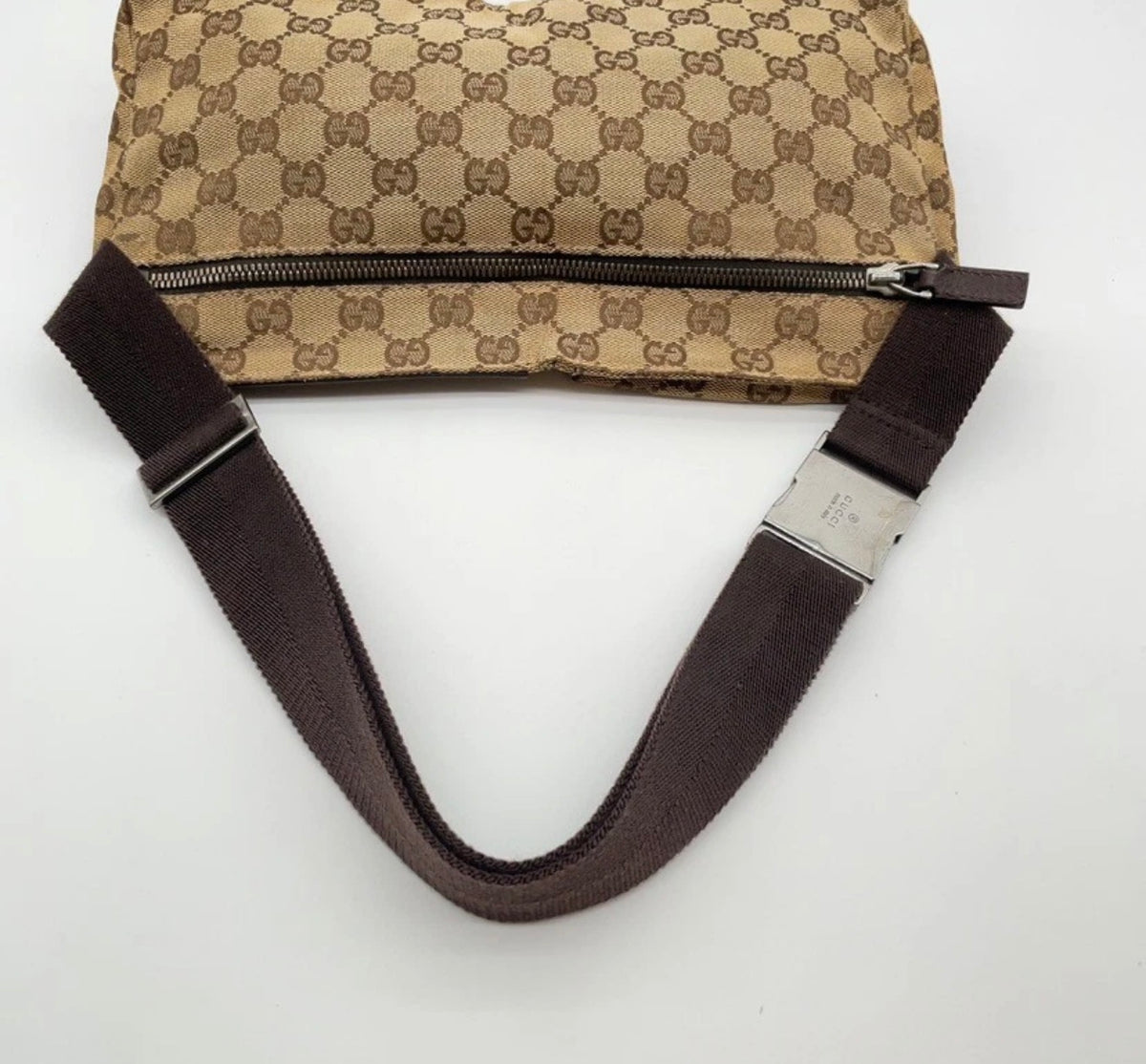 Gucci GG Canvas Waist Bag / Belt Bag (Brown)