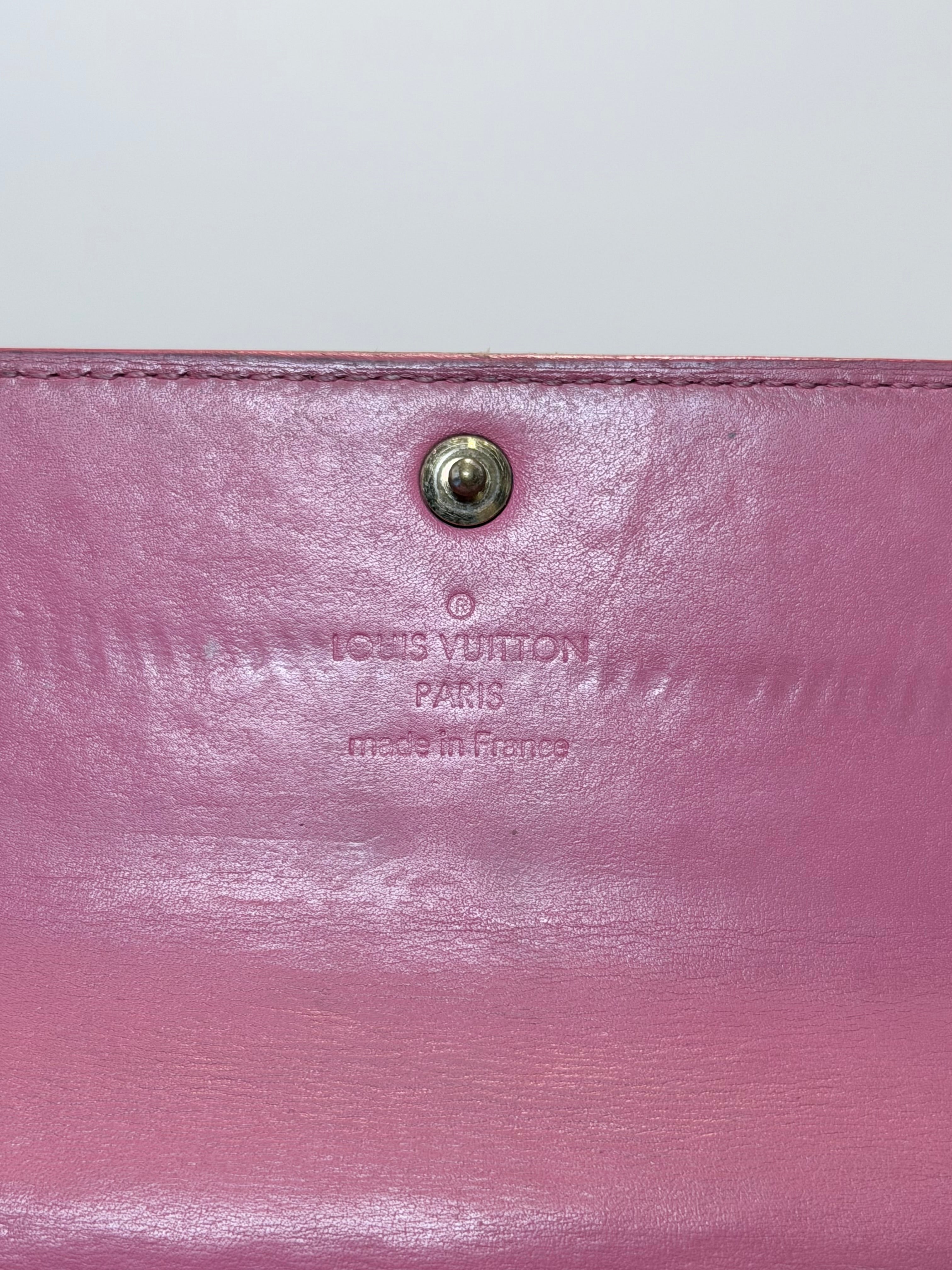Louis Vuitton Vernis Pink Wallet