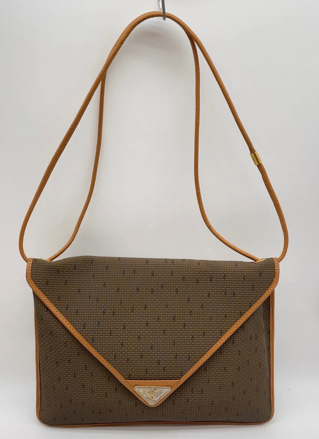 Yves Saint Laurent Woven Envelope Crossbody Bag