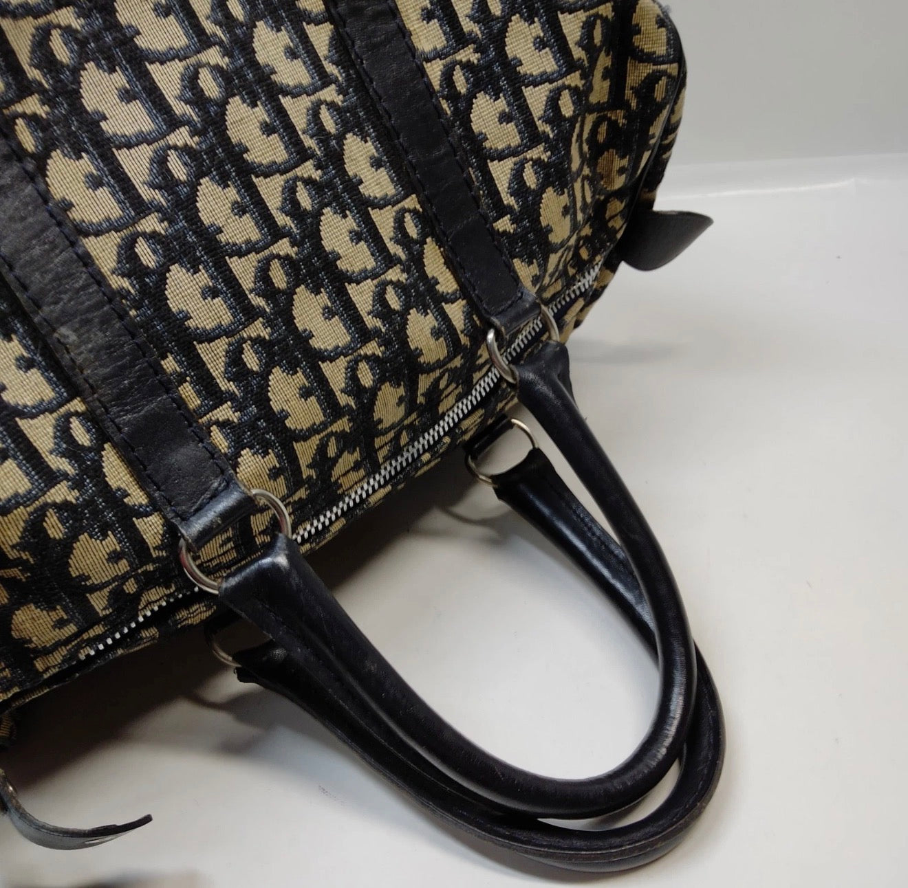 Christian Dior Trotter Boston Bag – Navy