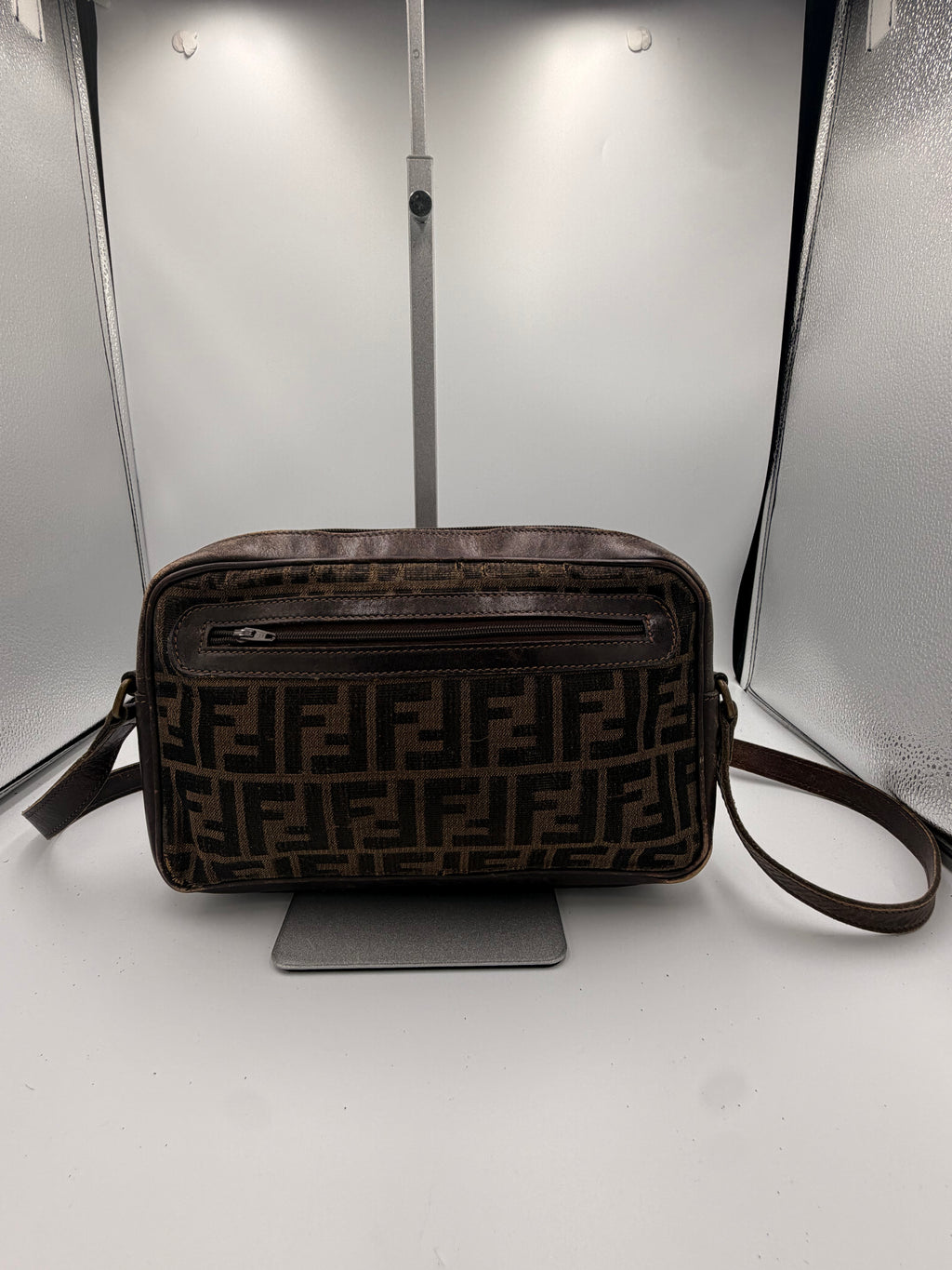 Fendi Zucca Crossbody/ Shoulder Bag