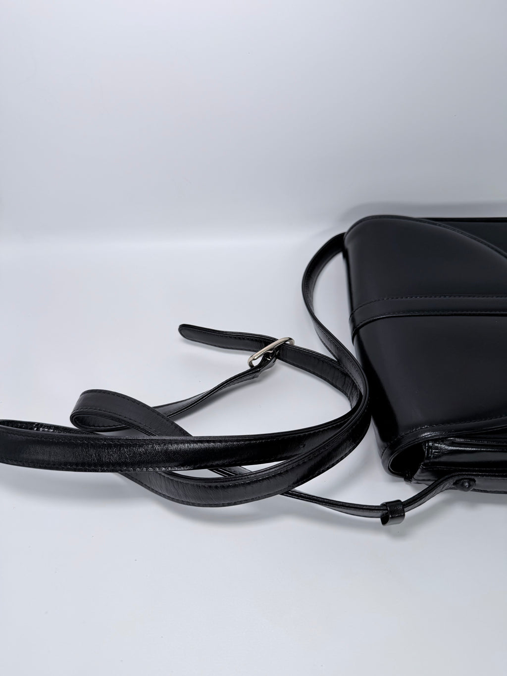 Balenciaga Black Leather Crossbody Bag