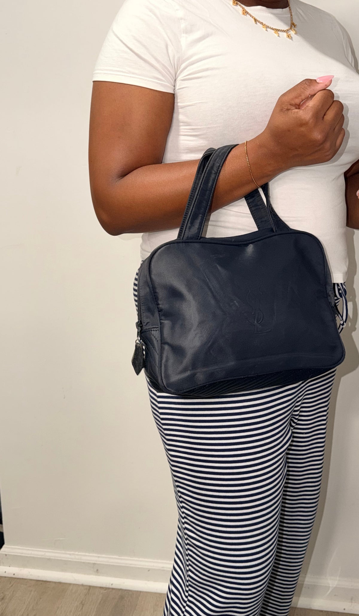 YSL Nylon Top Handle Bag