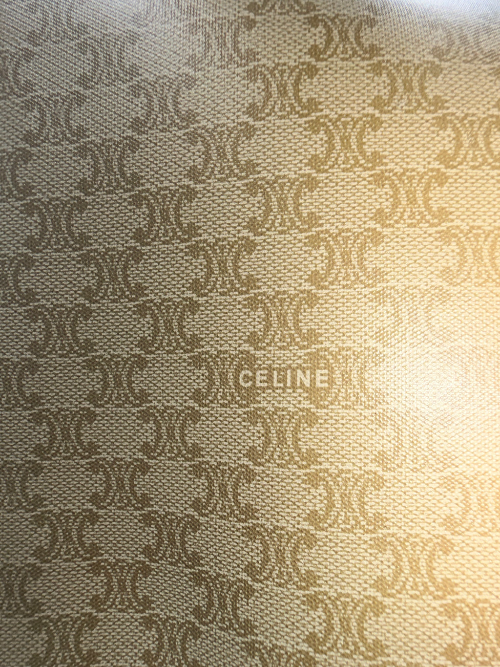 Celine Macadam Wristlet Clutch – Beige Monogram