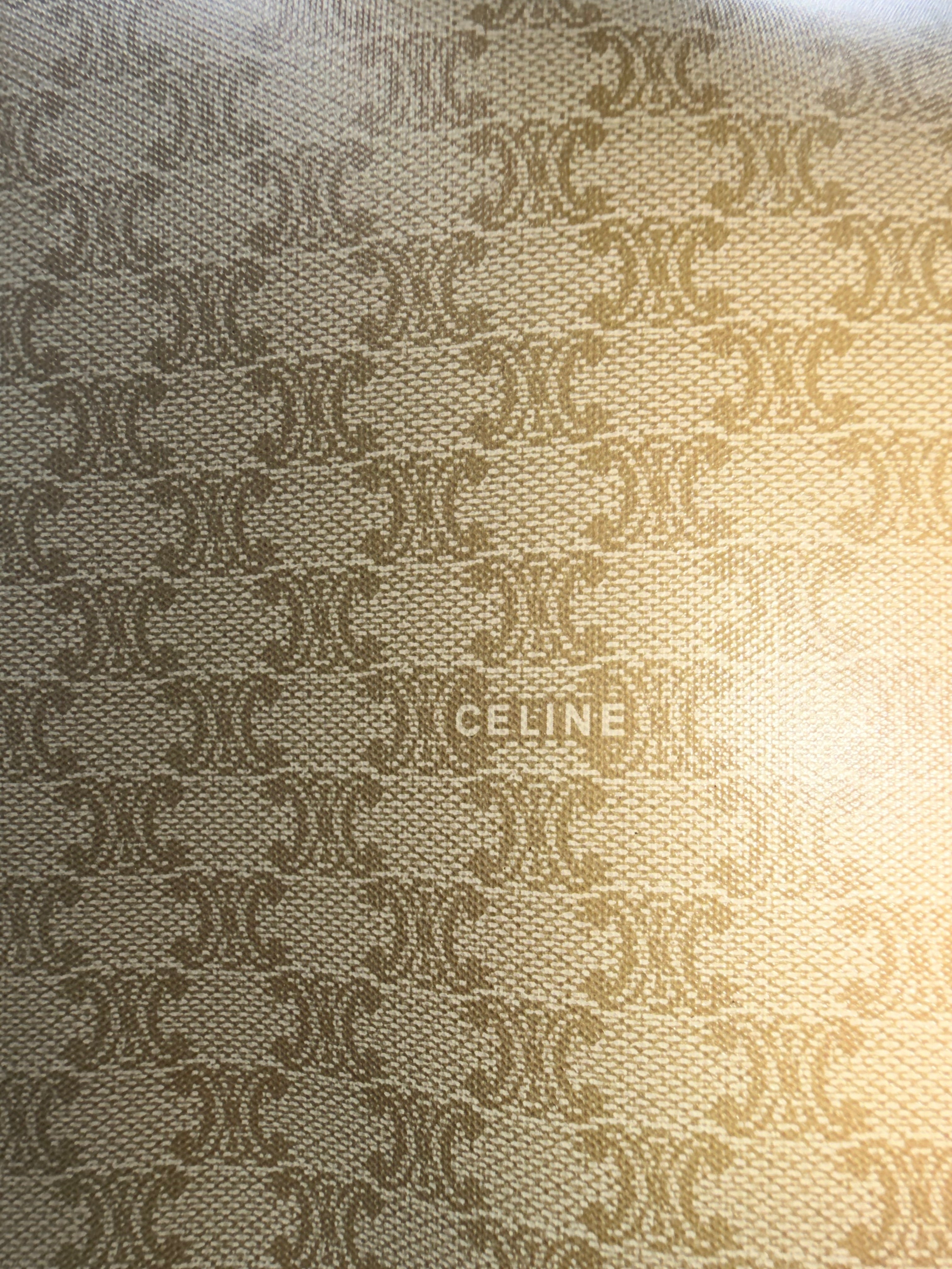 Celine Macadam Wristlet Clutch – Beige Monogram