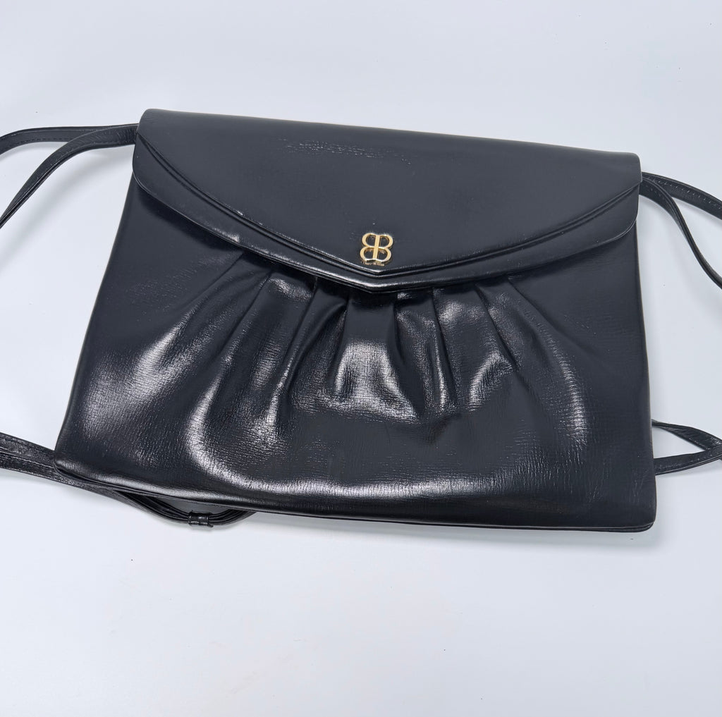 Balenciaga Black Leather Crossbody Bag