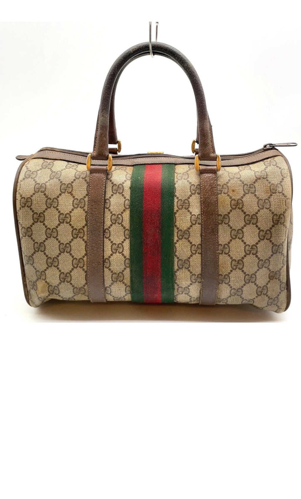 Gucci Web Boston Bag