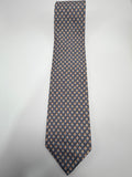 Salvatore Ferragamo Silk Tie – Grey Micro Floral