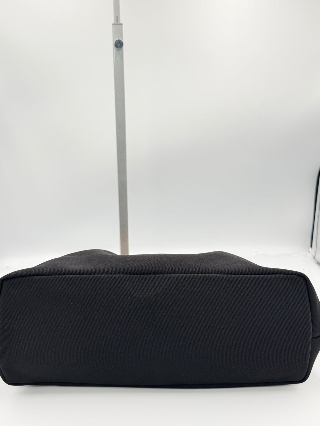 Balenciaga Black Pleated Handbag with Orange Lucite Handle