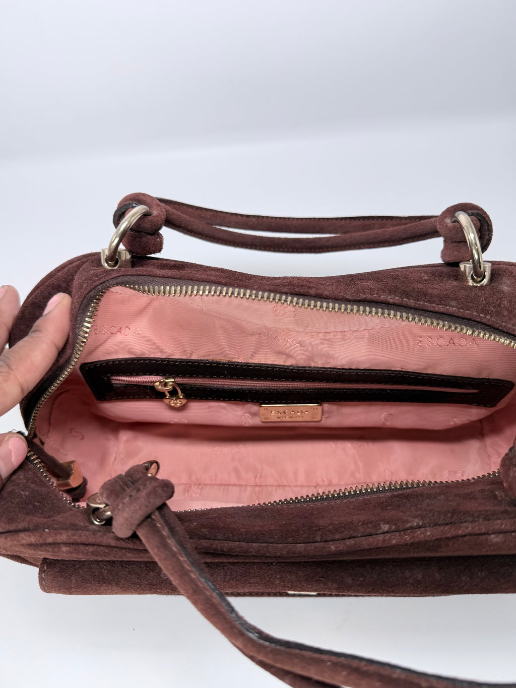 Vintage Escada Suede Heart Bag