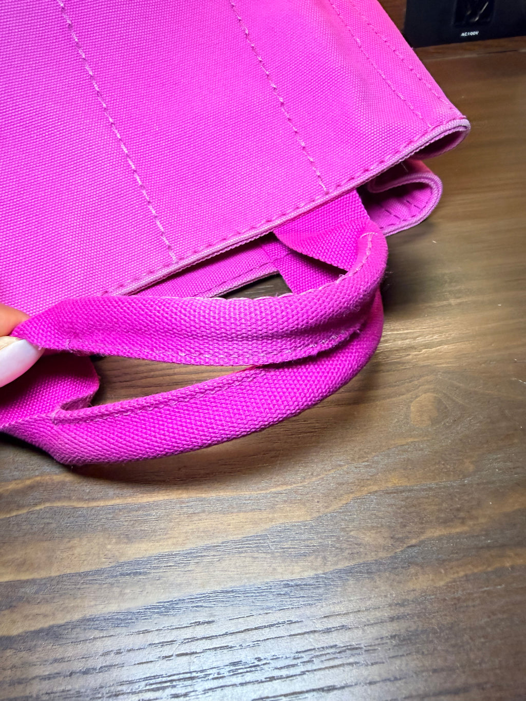 Prada Canapa Hot Pink Canvas Mini Tote Bag - with Dustbag