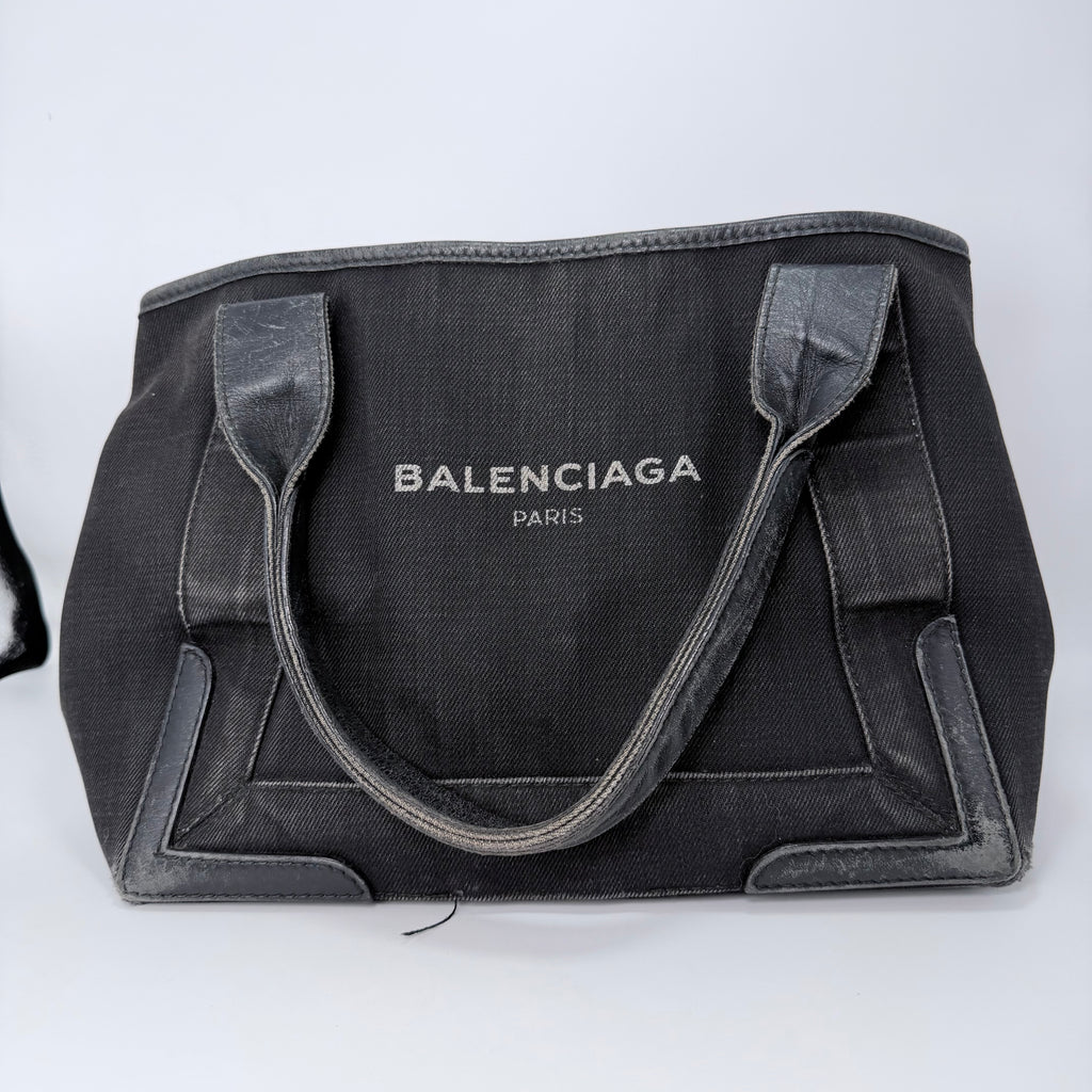 Balenciaga Black Canvas Tote
