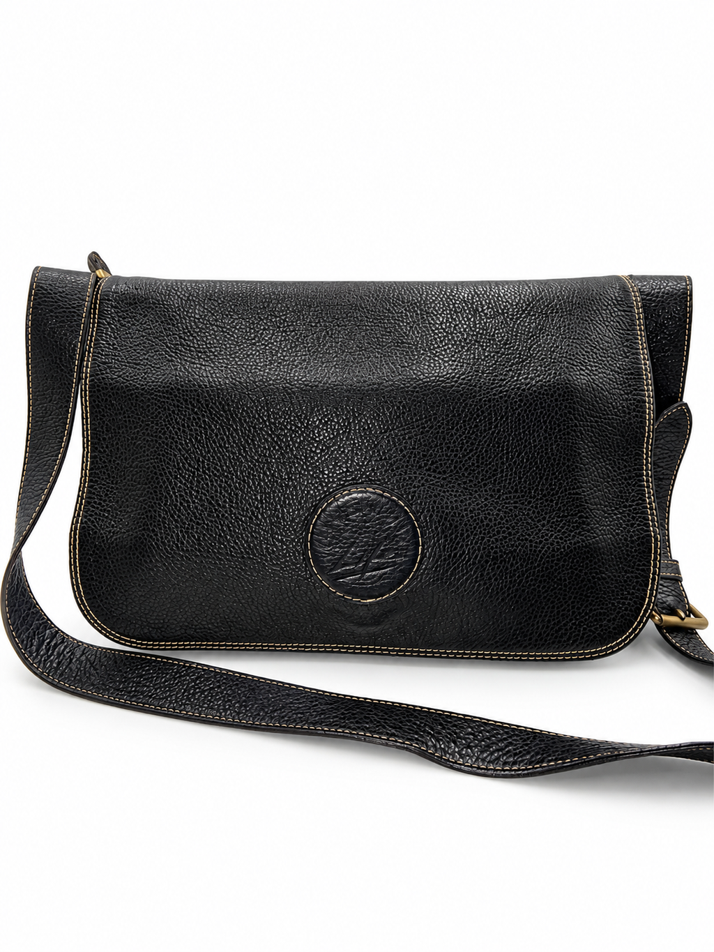 Givenchy Life Black Pebbled Leather Crossbody / Shoulder Bag