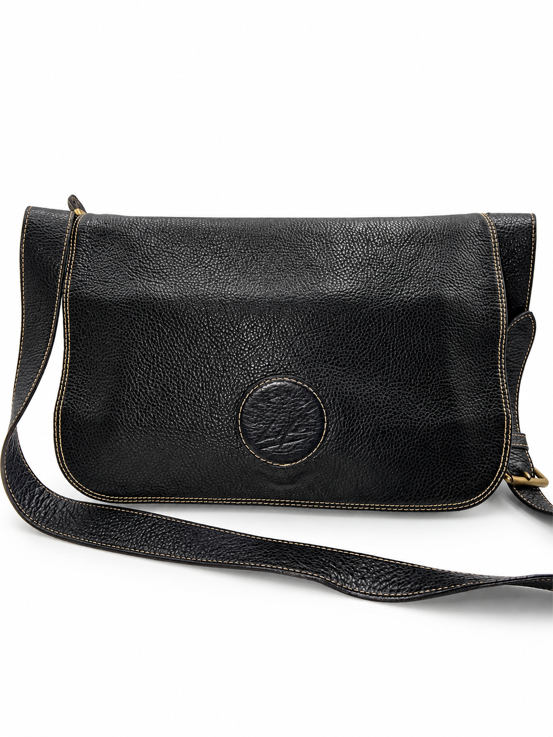 Givenchy Life Black Pebbled Leather Crossbody / Shoulder Bag