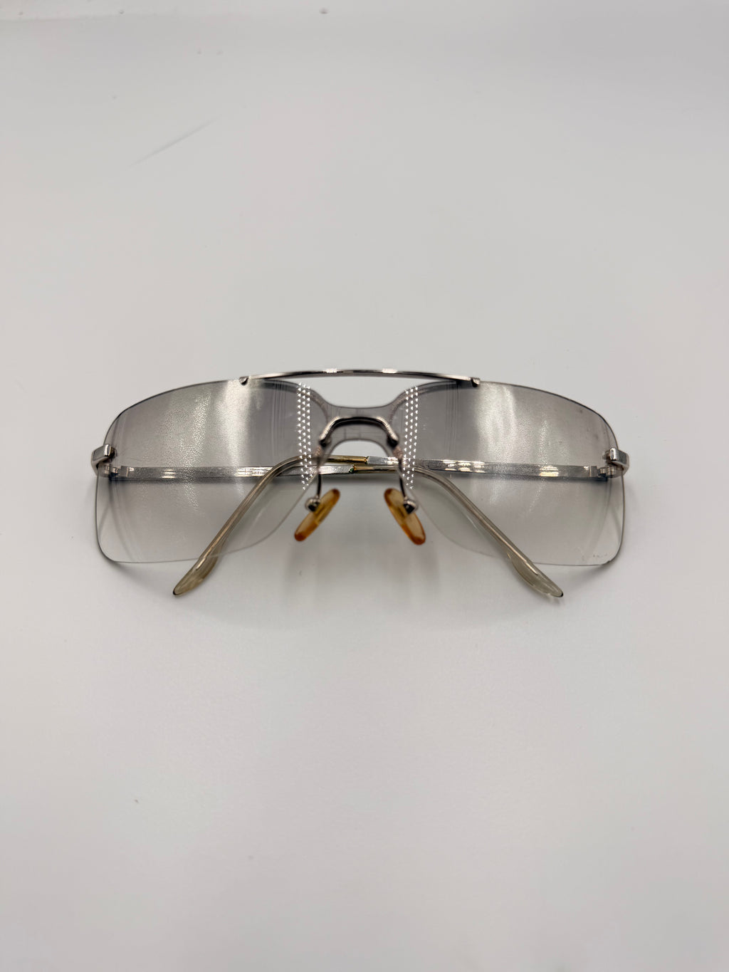 Christian Dior Vintage Rimless Shield Sunglasses