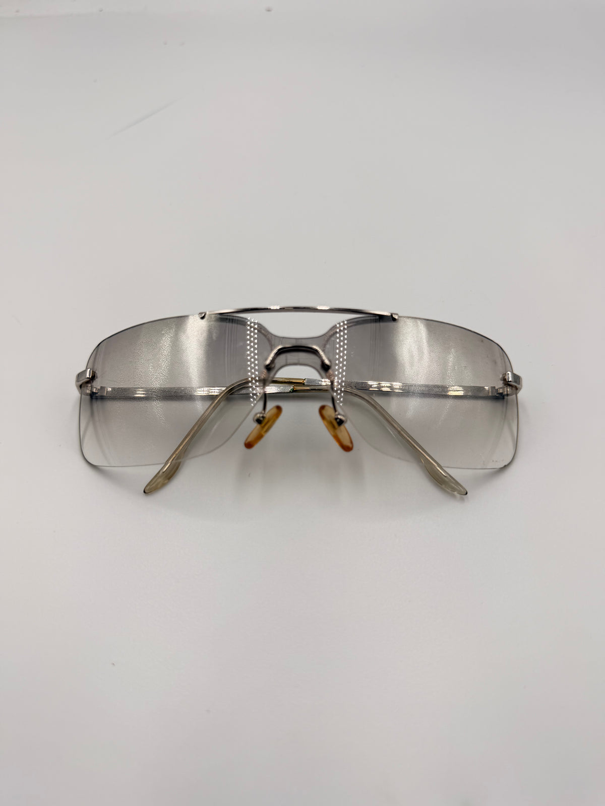 Christian Dior Vintage Rimless Shield Sunglasses