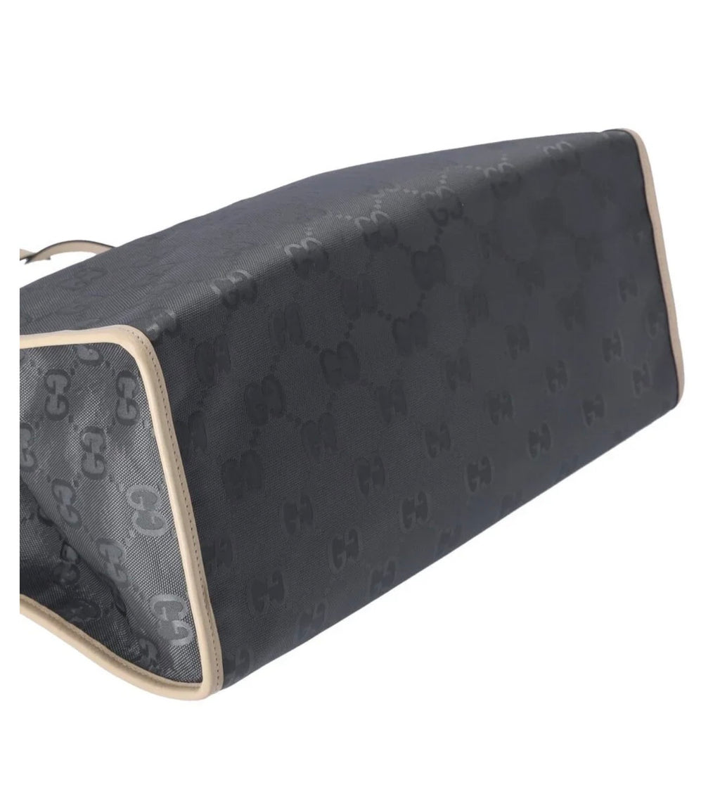 Gucci GG Monogram Off the GridTote -Grey & Cream