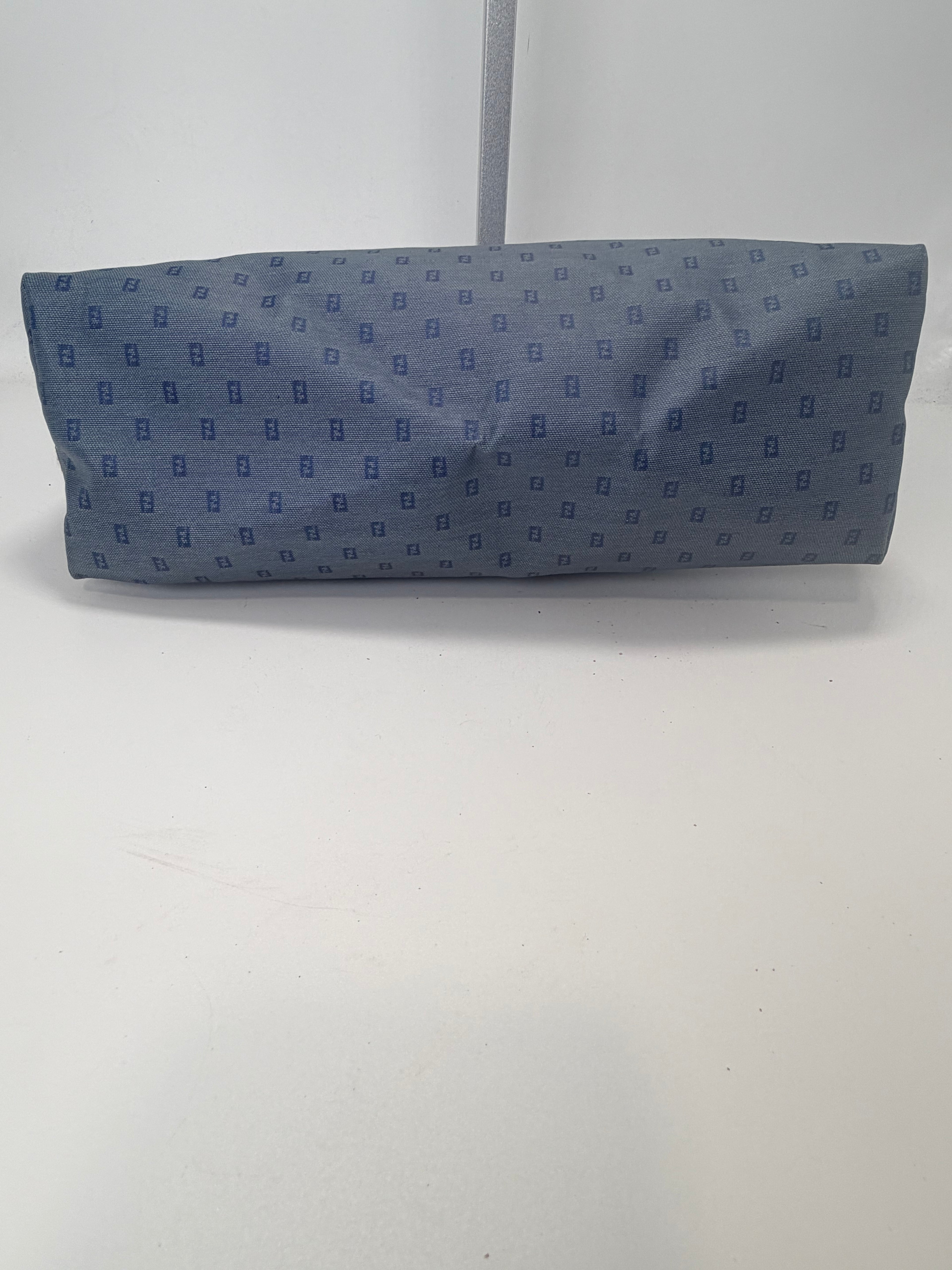 Fendi Blue FF Monogram Cosmetic Pouch