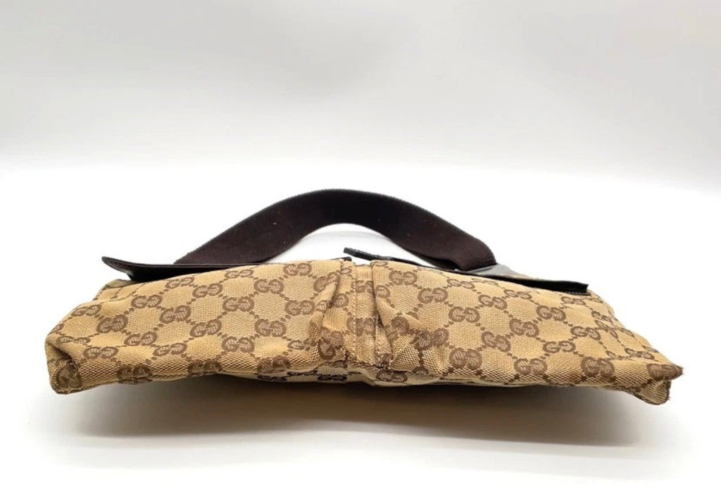 Gucci GG Canvas Waist Bag / Belt Bag (Brown)