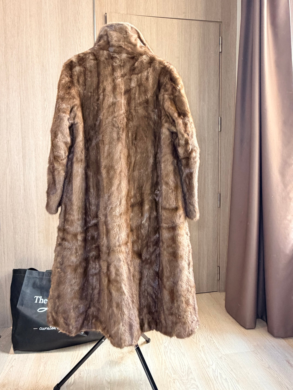 Vintage Brown Mink Fur Coat – M- 020
