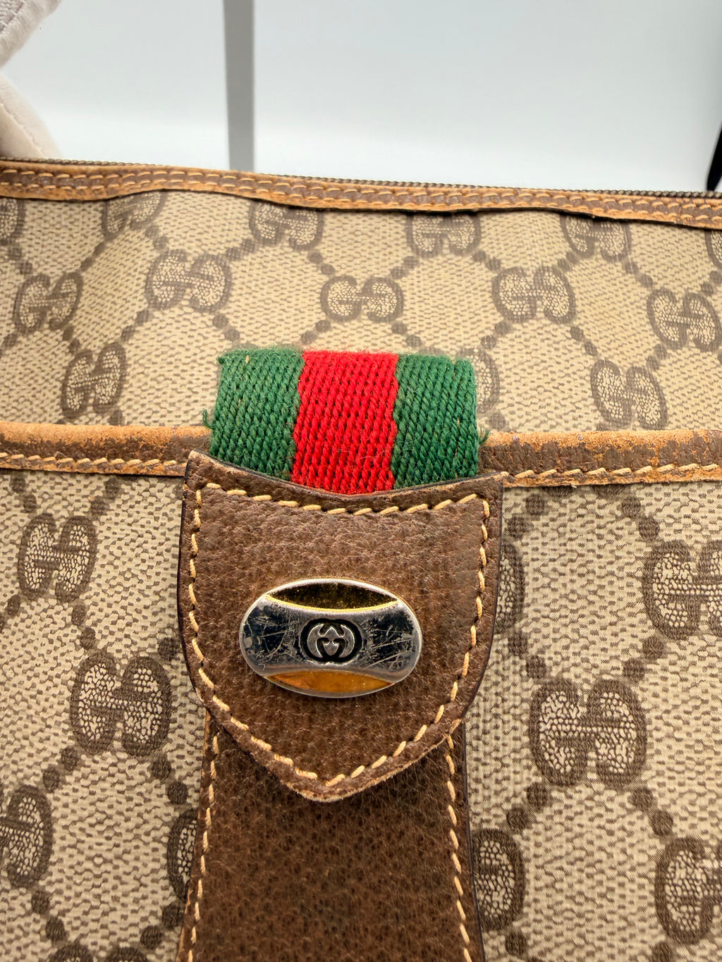 Gucci GG Supreme Web Crossbody Bag