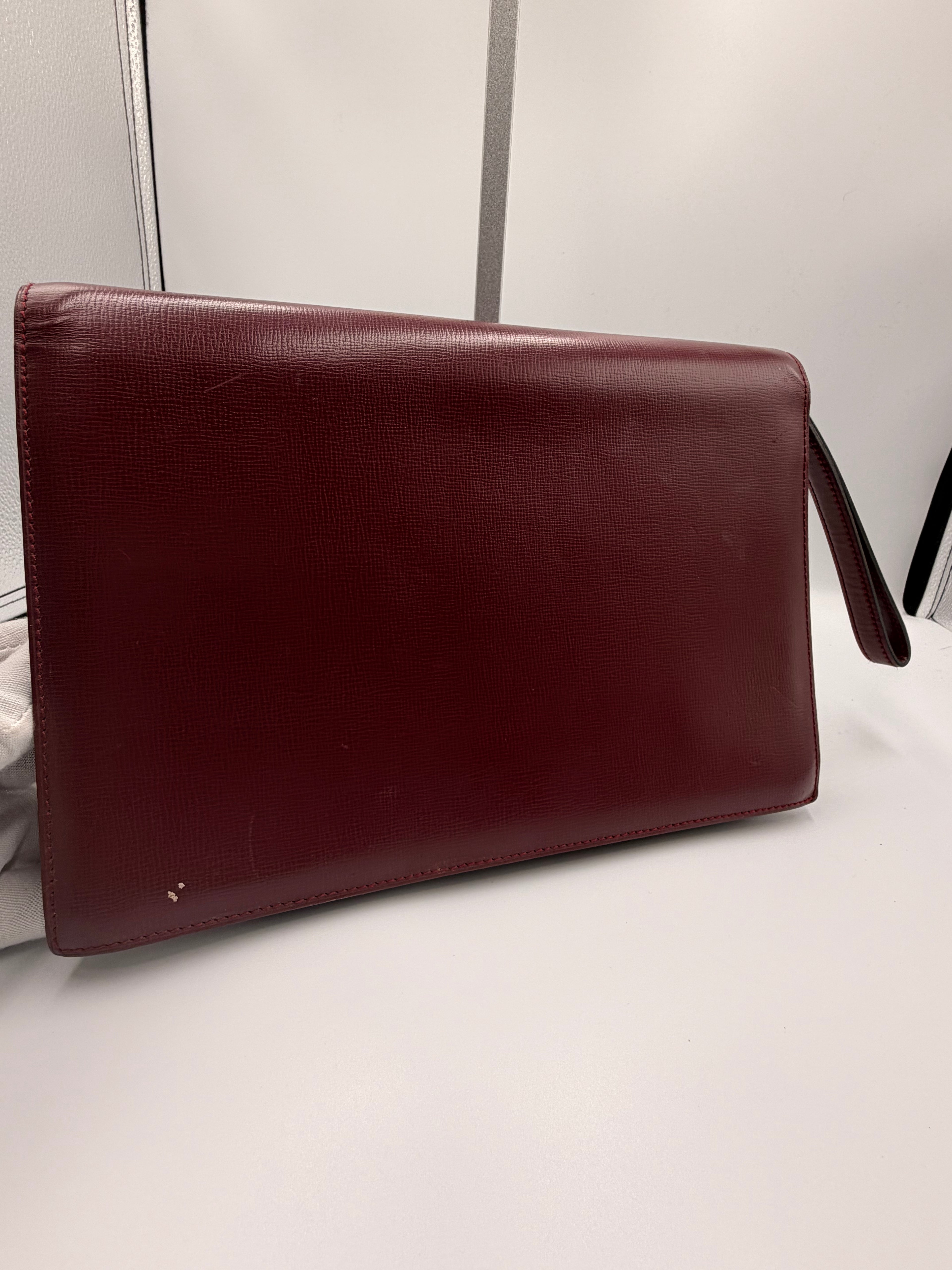 Cartier Must de Cartier Bordeaux Leather Wristlet
