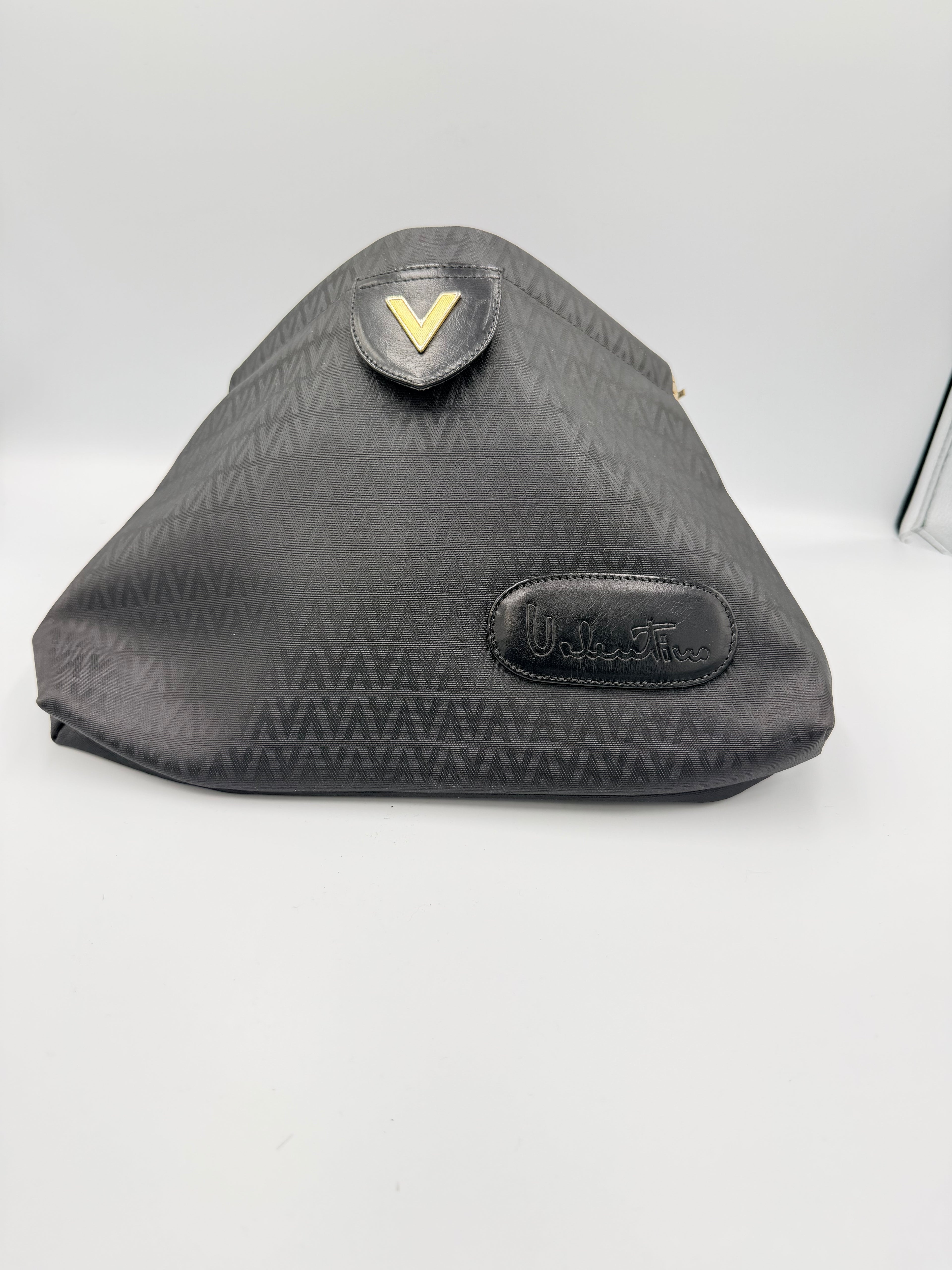 Valentino Vintage Logo Clutch - Black