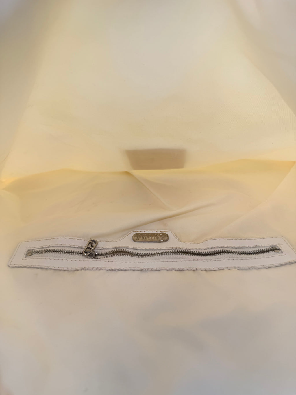 Fendi Vintage FF Logo Shoulder Bag – Ivory