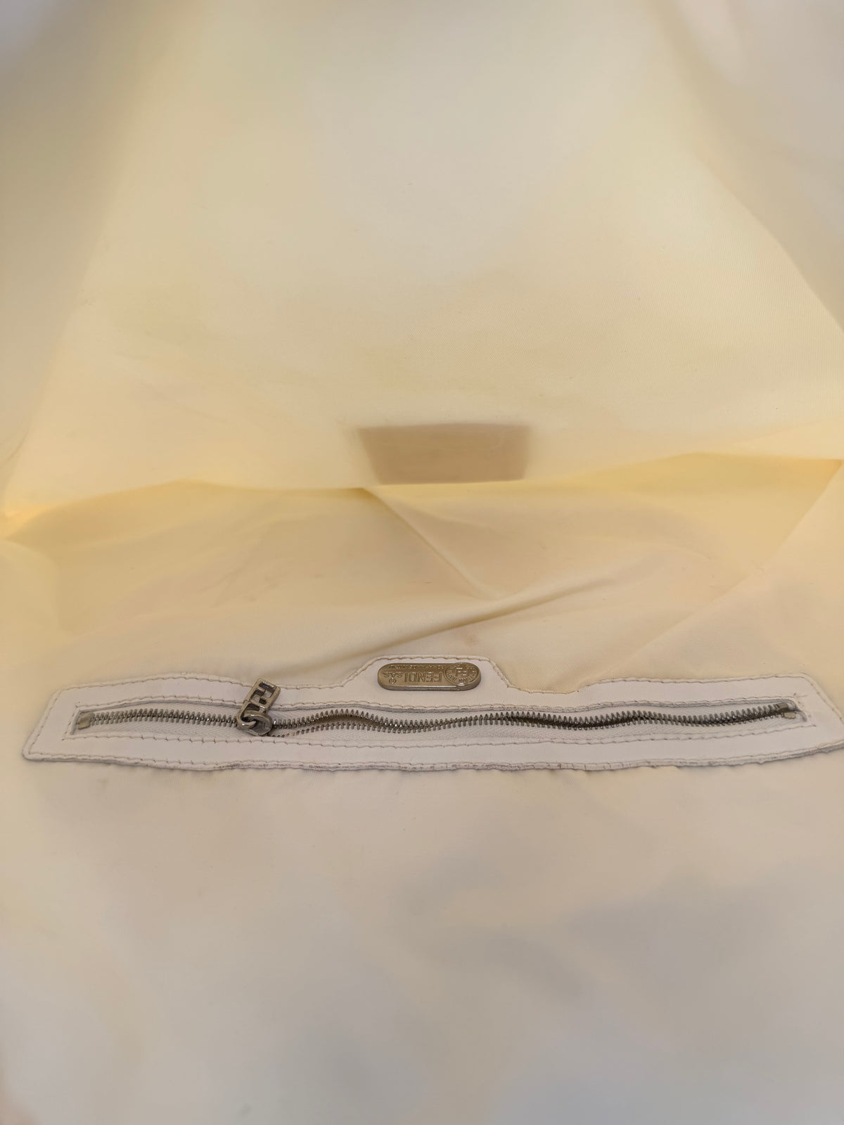 Fendi Vintage FF Logo Shoulder Bag – Ivory