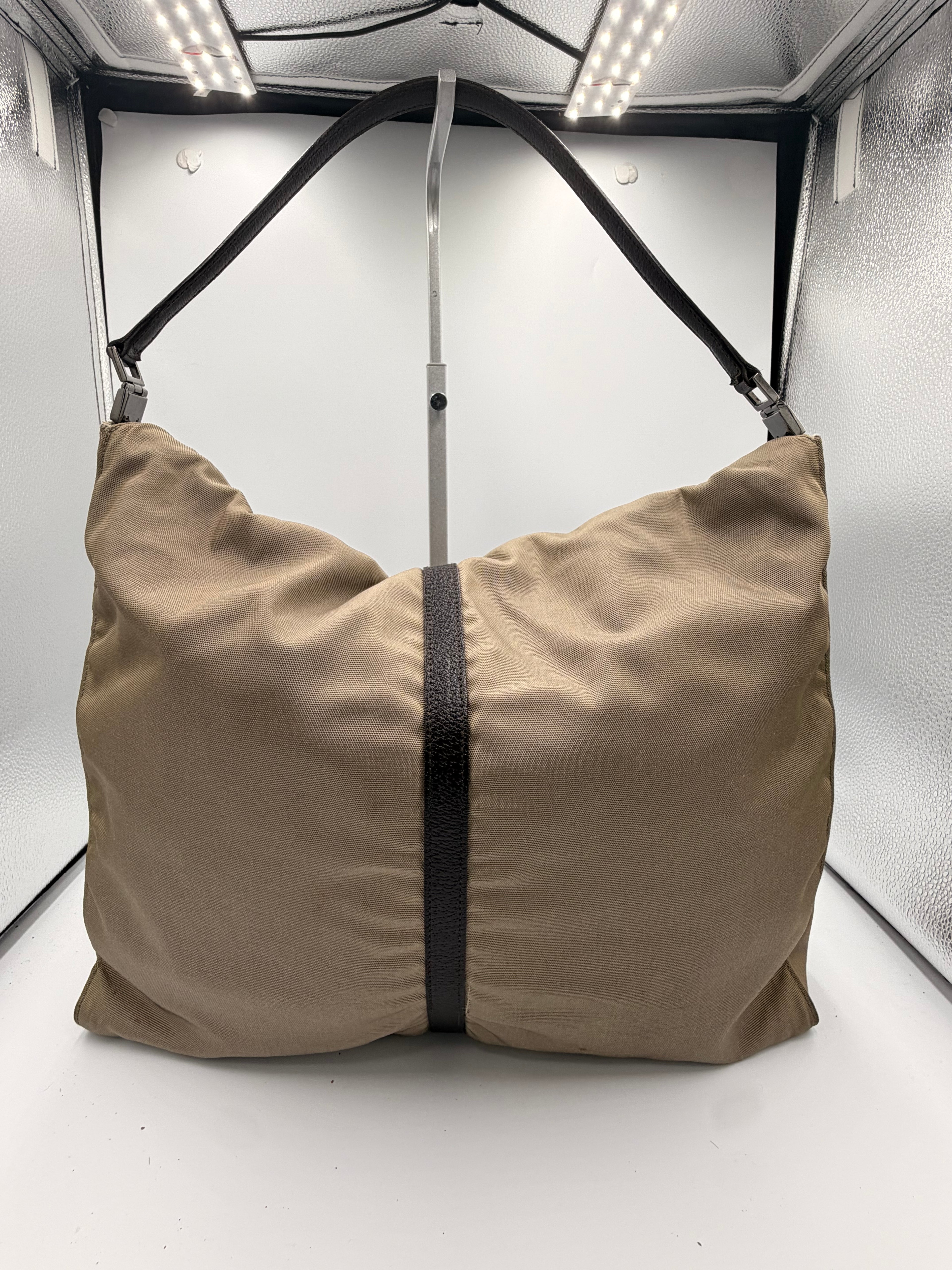 Gucci Jackie Canvas Hobo Shoulder Bag