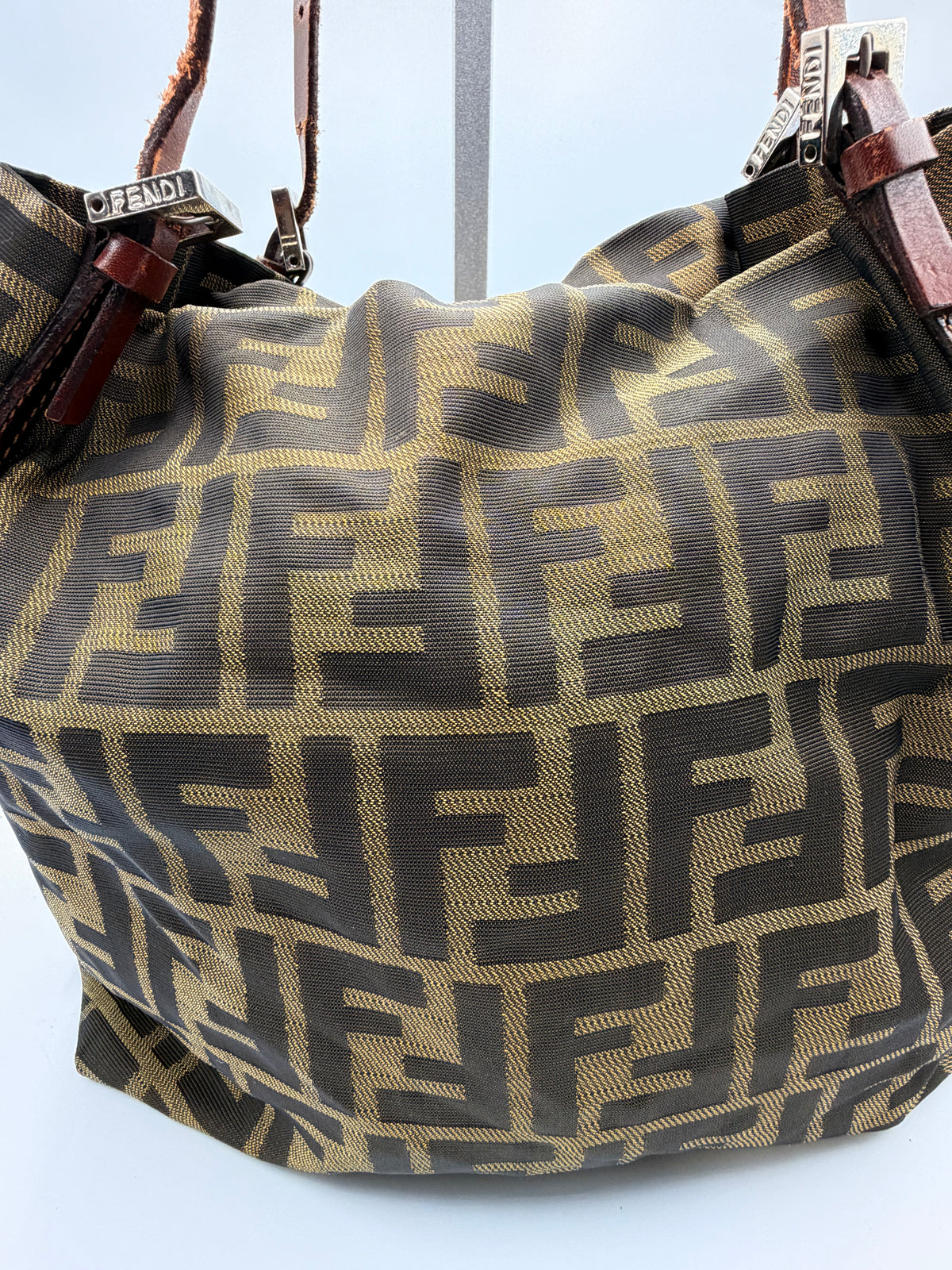 Fendi Vintage Zucca Monogram Shoulder Bag