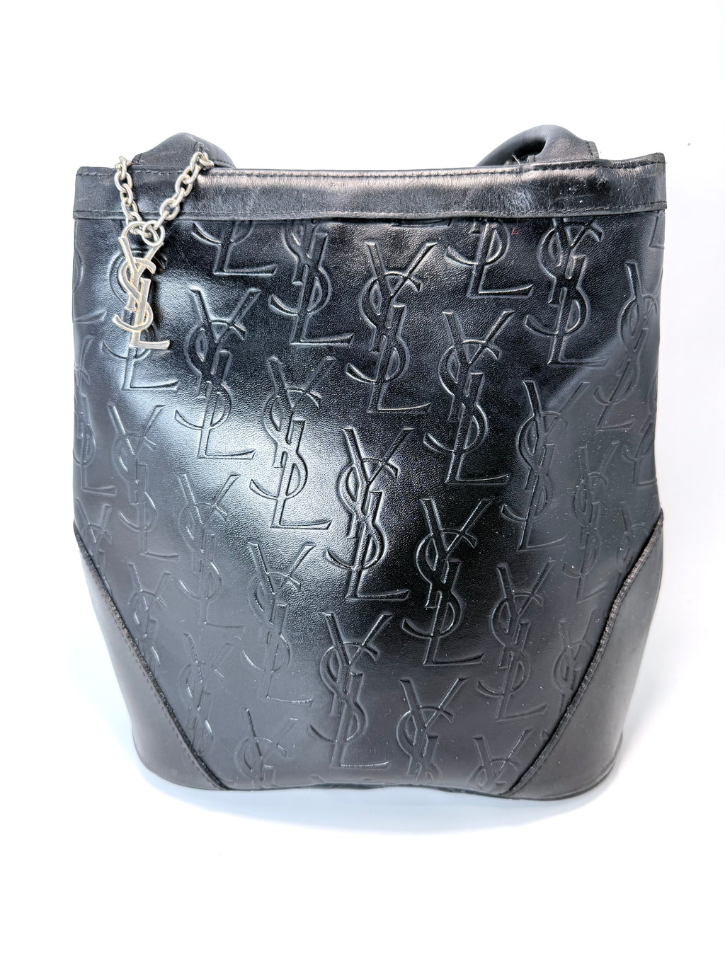 Yves Saint Laurent (YSL) Embossed Leather Shoulder Bag