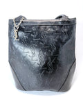 Yves Saint Laurent (YSL) Embossed Leather Shoulder Bag