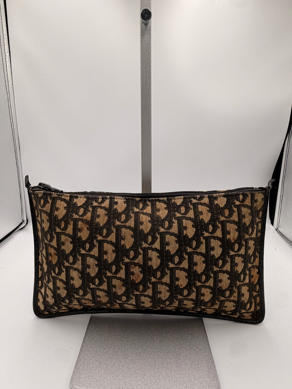 Christian Dior Oblique Monogram Zip Pouch/ Clutch