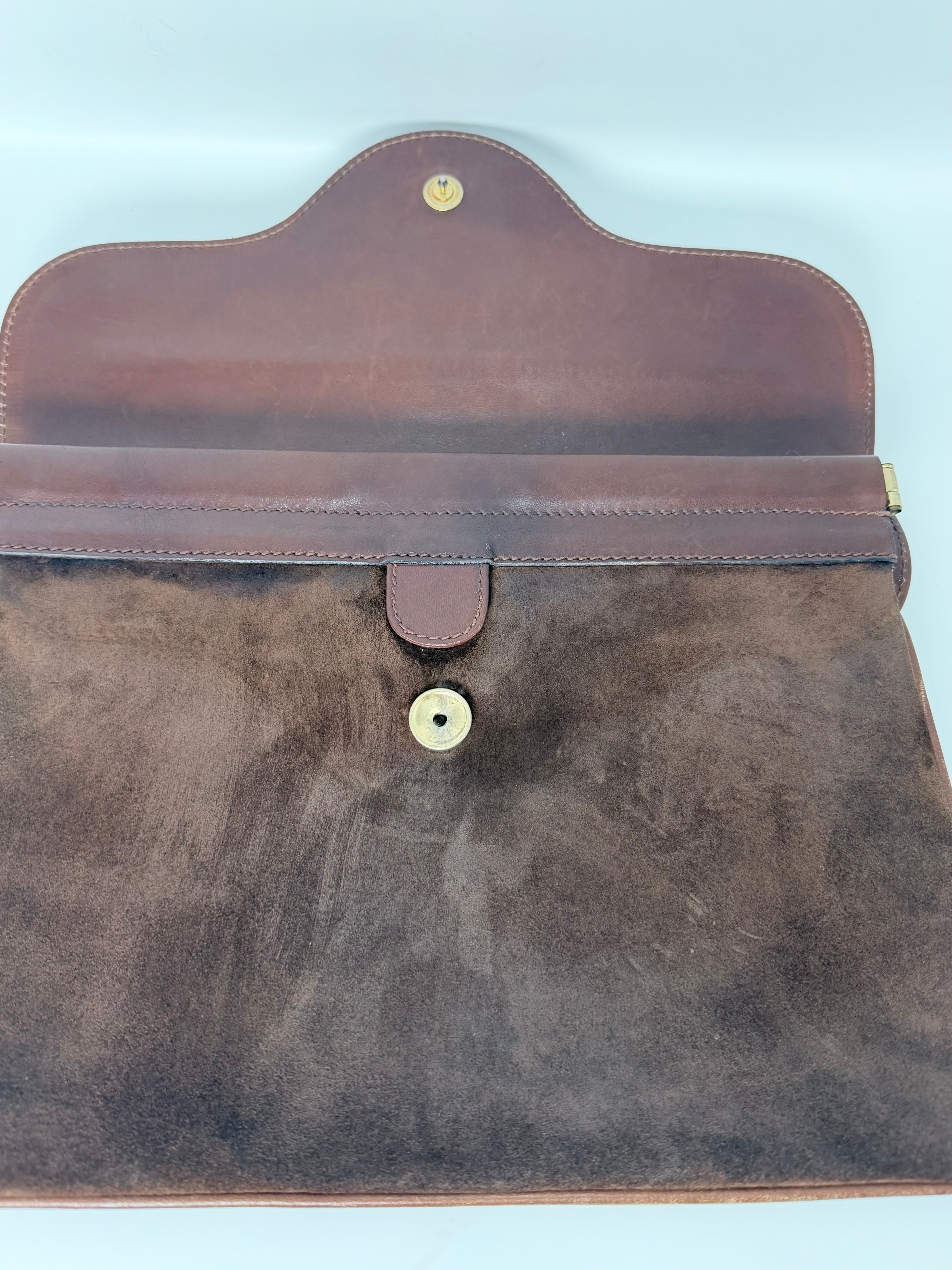 Rare Brown Vintage Gucci Clutch