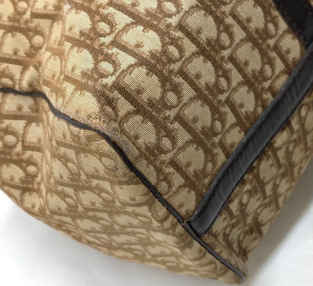 Christian Dior Trotter Monogram Boston Bag - Brown