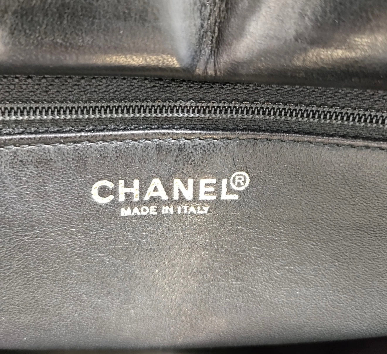 Chanel Black Chocolate Bar Chain Tote