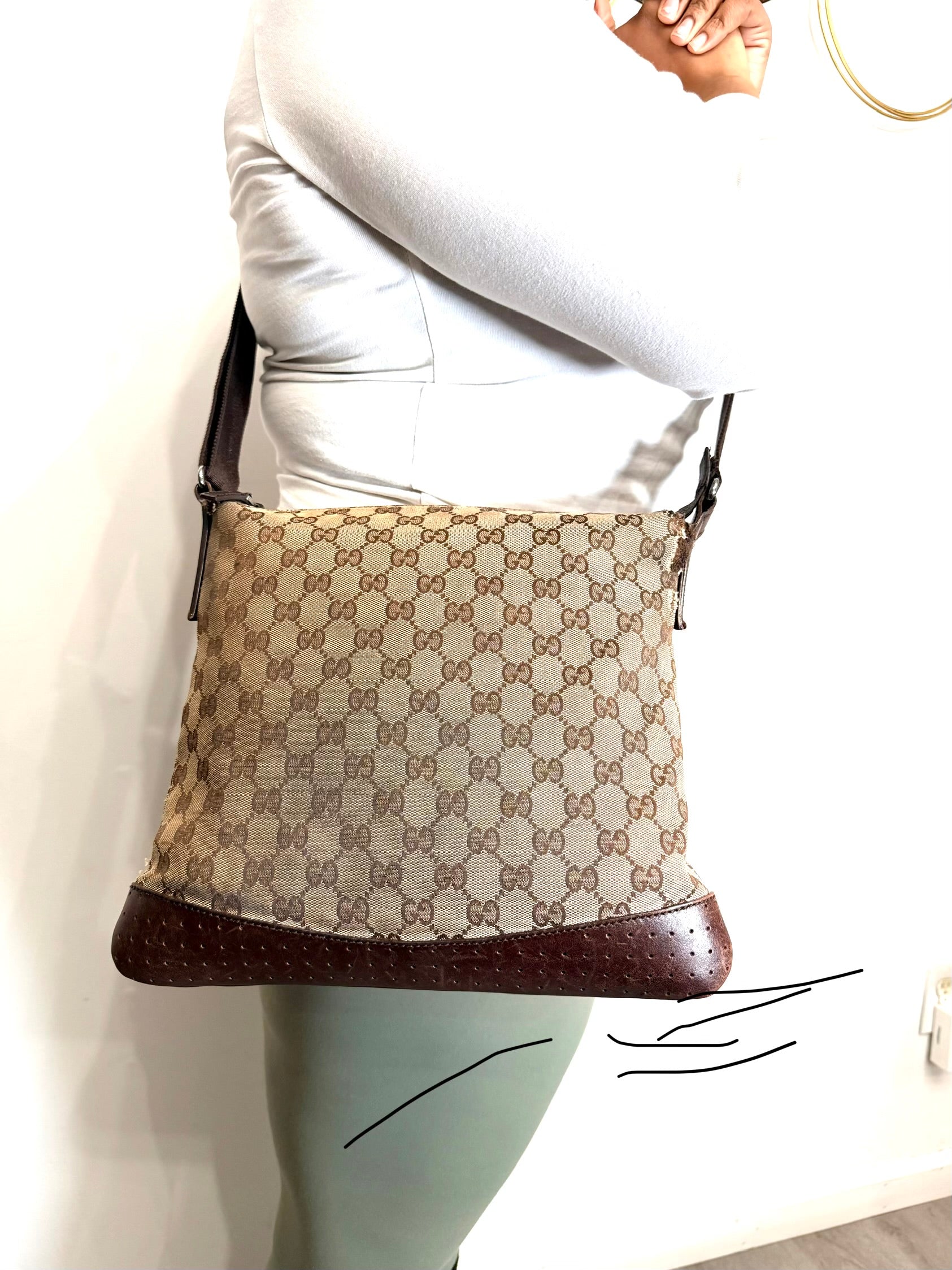 Gucci GG Canvas Crossbody Bag
