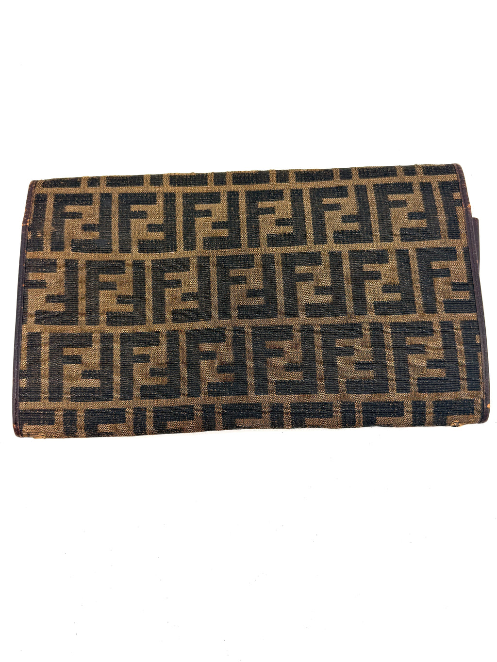 Fendi Zucca Canvas Clutch & Document Holder