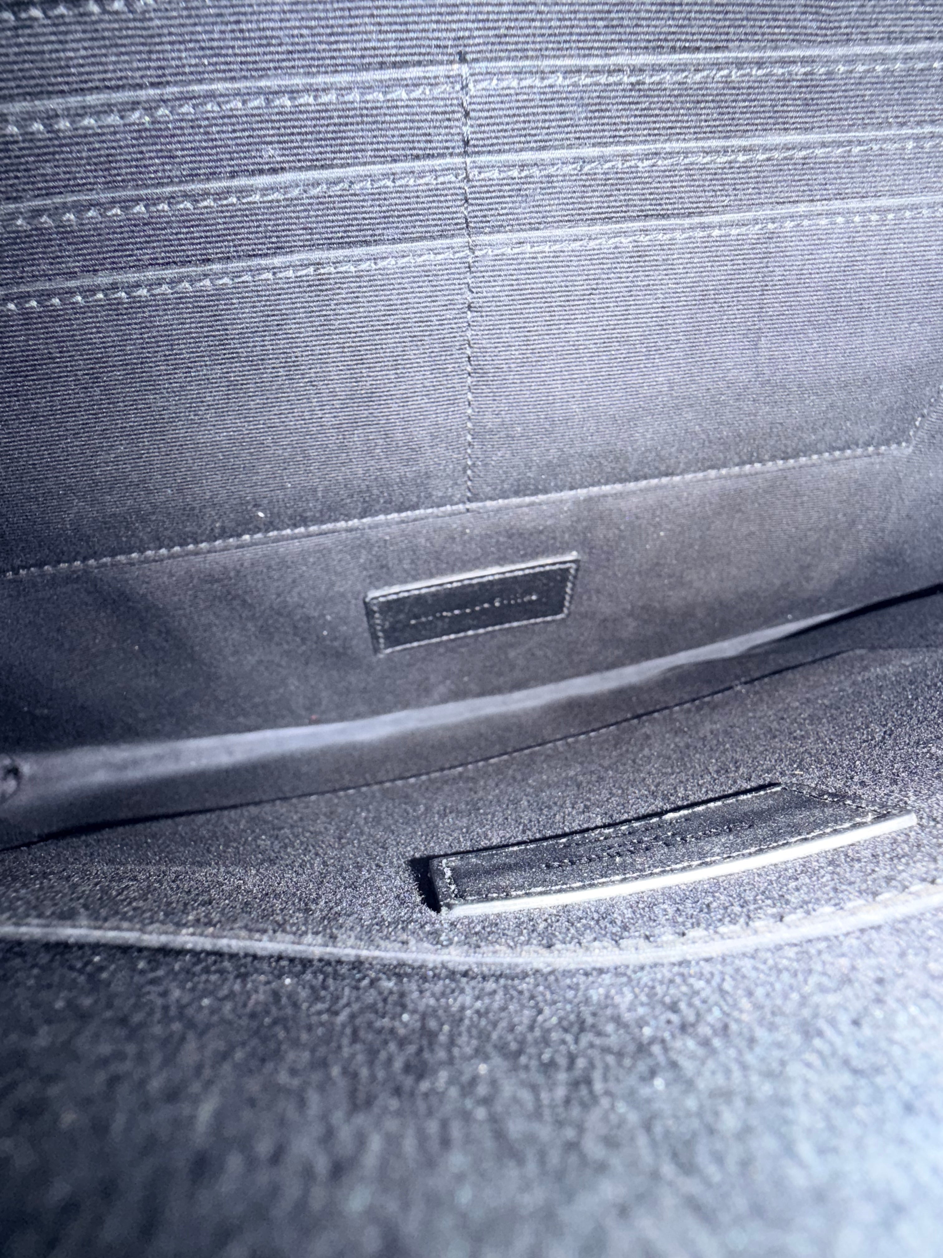 Yves Saint Laurent Army Camo Laptop Sleeve / Large Clutch – Black Camouflage