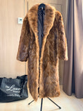 Vintage Mahogany Mink Fur Coat – L- 018