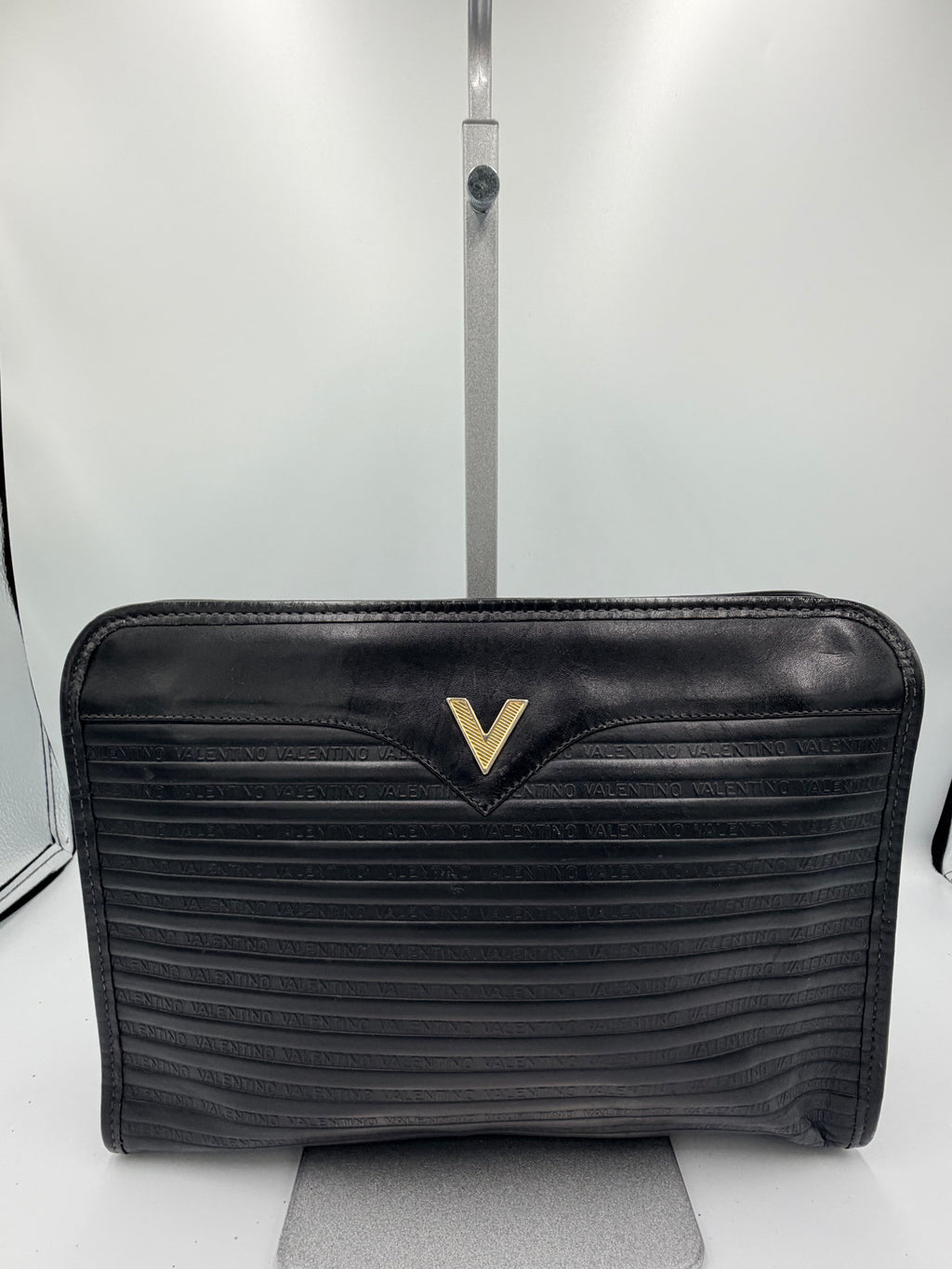 Valentino Garavani V Logo Clutch