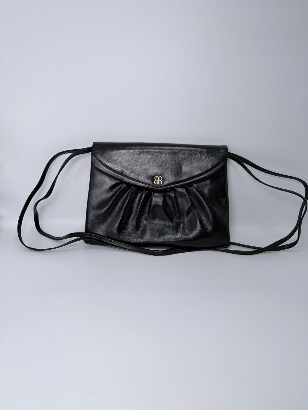 Balenciaga Black Leather Crossbody Bag