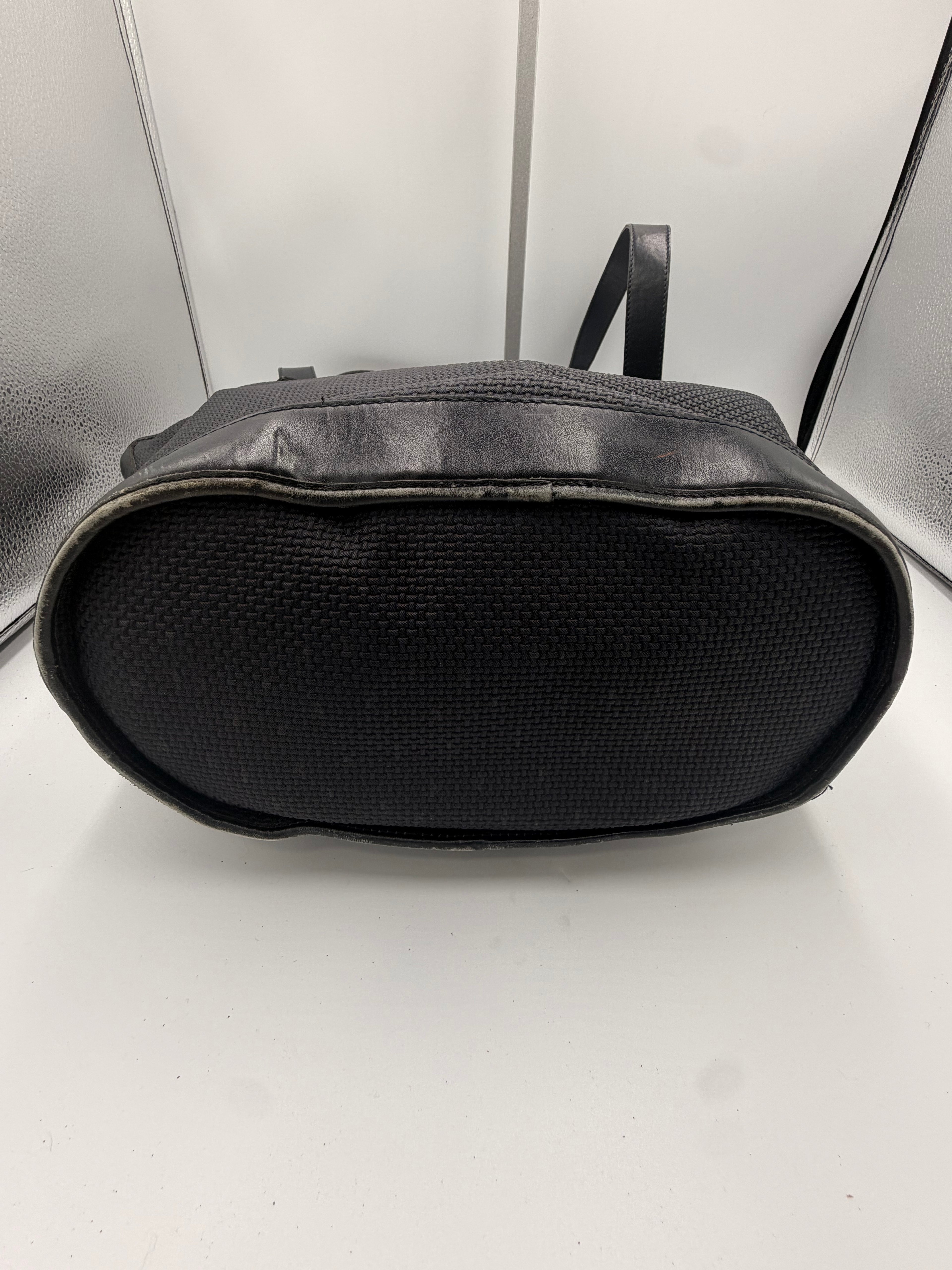 Yves Saint Laurent Woven Bucket Tote Bag