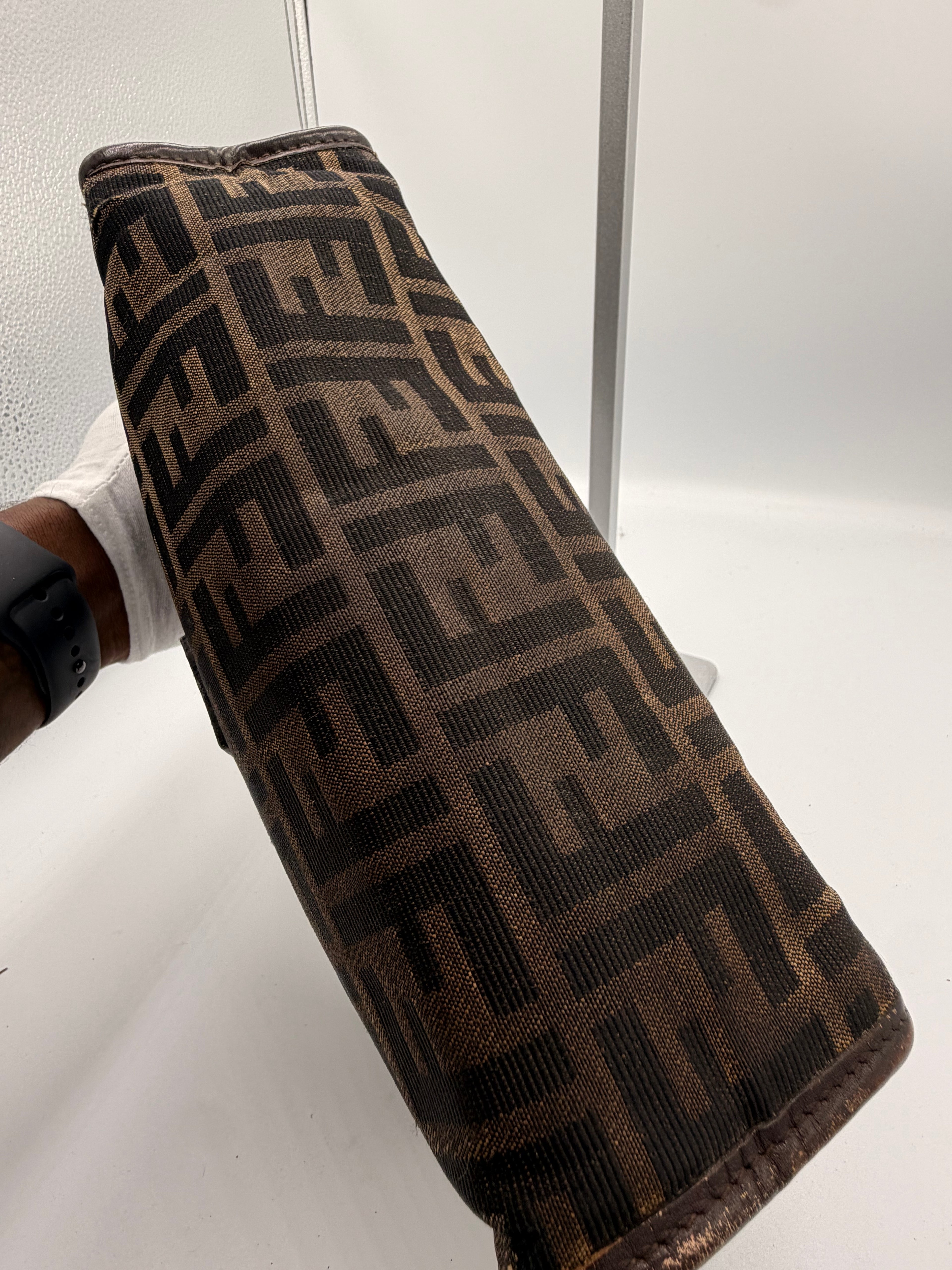 Fendi Zucca Canvas Cosmetic Pouch / Clutch