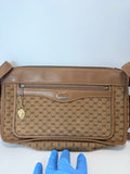 Vintage Gucci Shoulder Bag – GG Monogram Canvas & Leather Trim