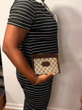 Gucci GG Supreme Monogram Mini Clutch / Cosmetic Case