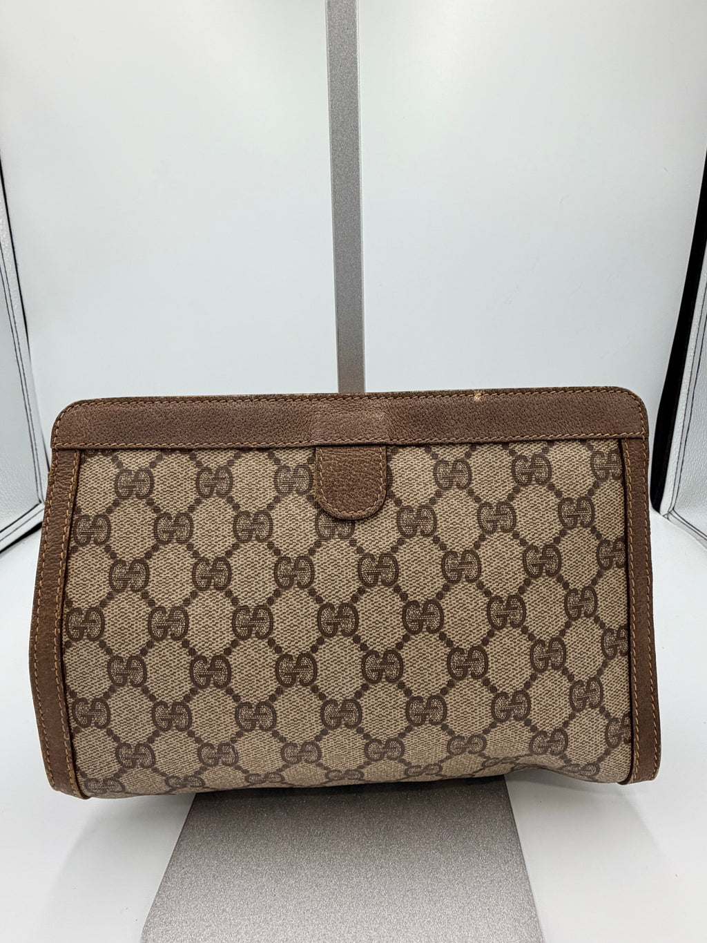 Gucci GG Supreme Web Clutch / Cosmetic Case