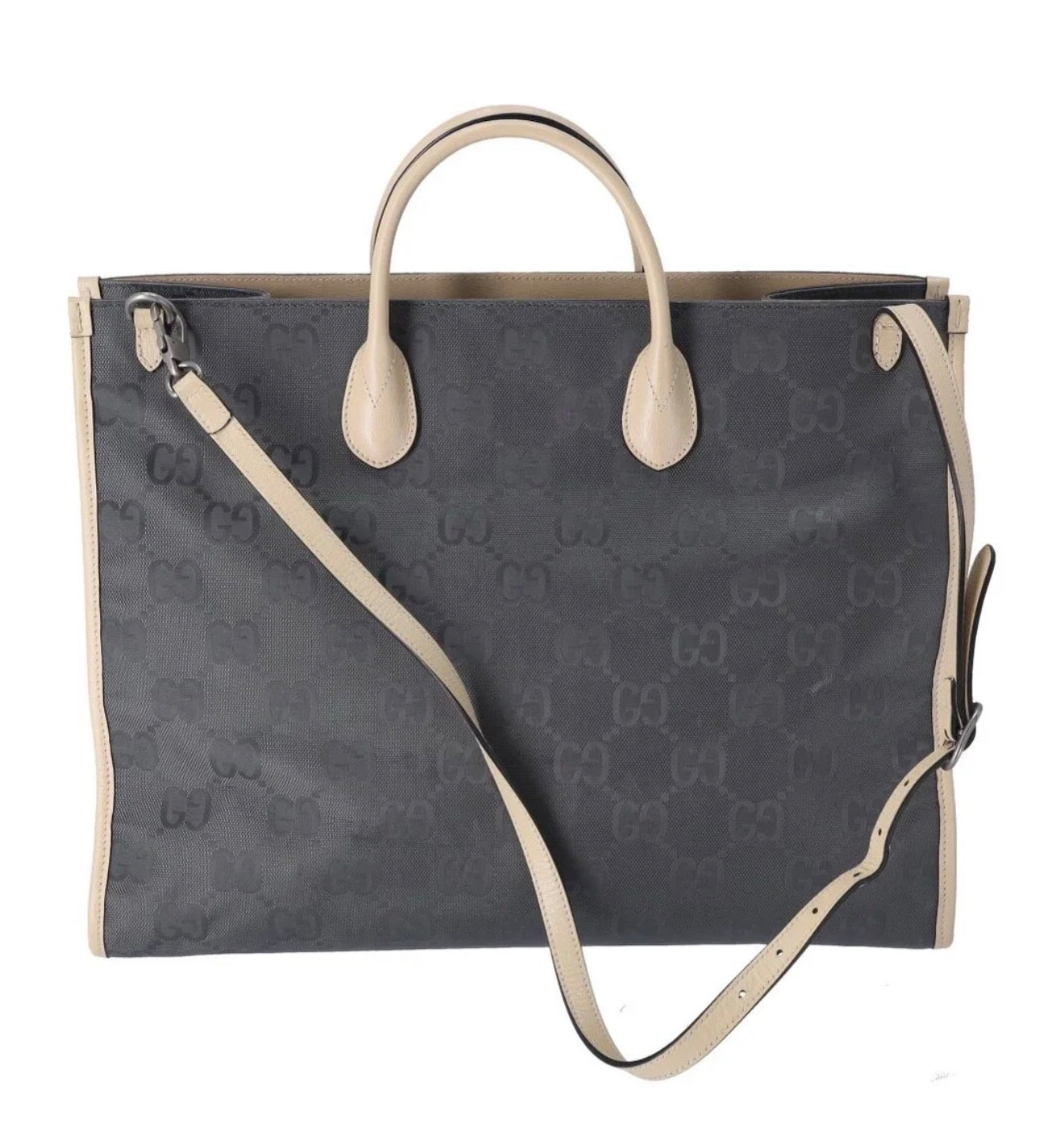 Gucci GG Monogram Off the GridTote -Grey & Cream