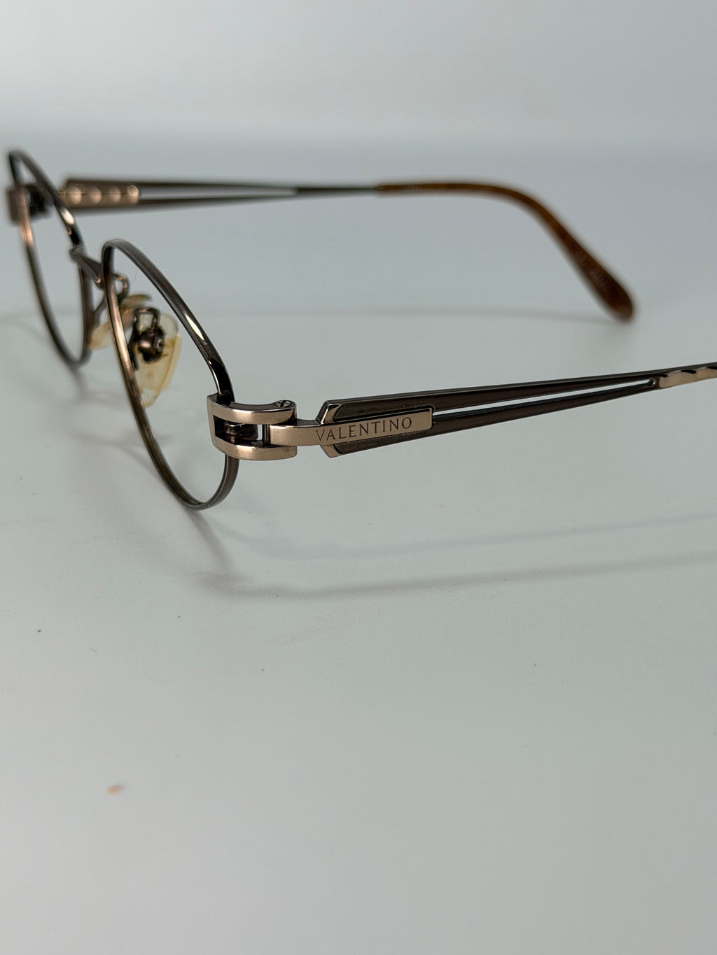Valentino Oval Wire Frame Eyeglasses